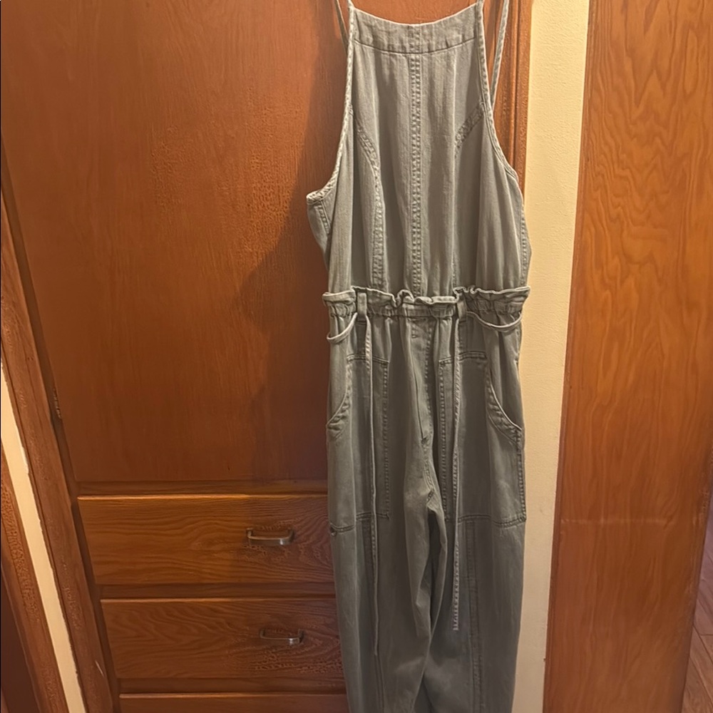 Free People Olive Green Jumpsuit